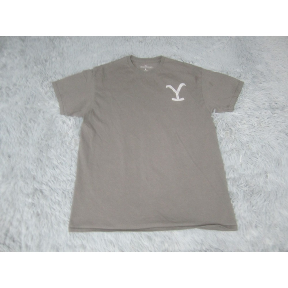 Yellowstone Shirt Adult Large‎ Dutton Ranch Graphic Print Short Sleeve Crew Neck